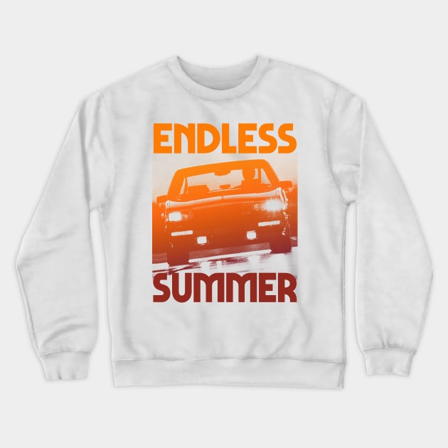 Endless Summer \\\\ Retro 80s Outrun Inspired Design Crewneck Sweatshirt by DankFutura